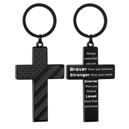 Stainless steel cross pendant decoration