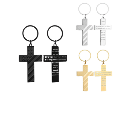 Stainless steel cross pendant decoration