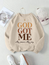 Pullover God Got Me Letter Printing T-shirt